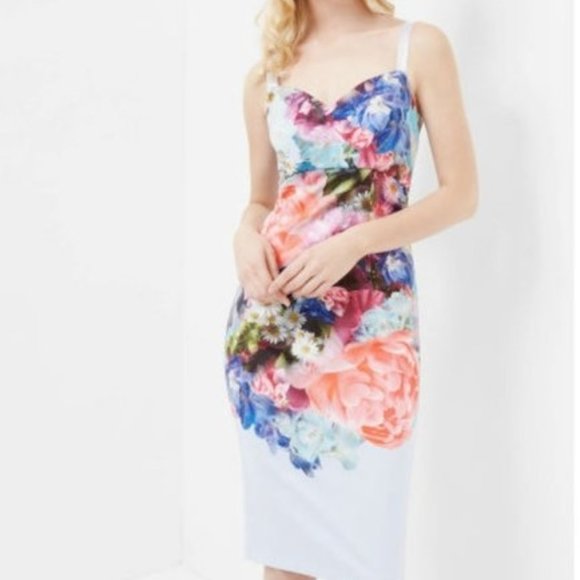 TED BAKER Emore Focus Bouquet Strappy Dress - Picture 7 of 8